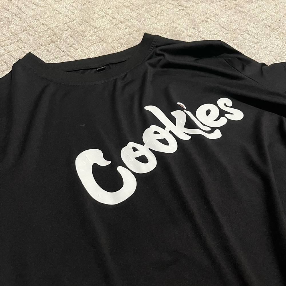 Black 'Cookies' Graphic T-Shirt